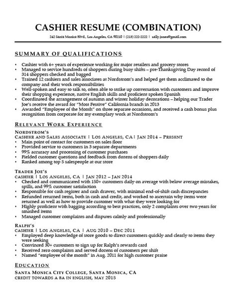 cashier synonyms for resume.